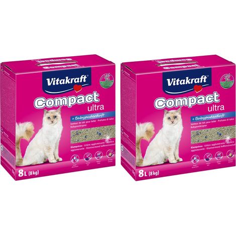 Vitakraft Katzenstreu Compact ultra Plus - 16 kg