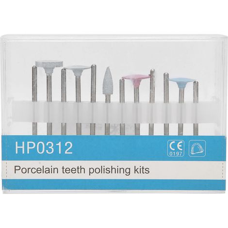 Kit polissage dentaire 12 pièces porcelaine, tête blanchissante pour pièce à main dentaire (1/5)