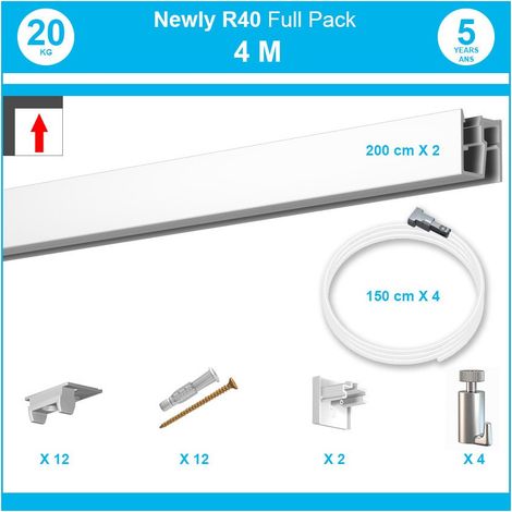 4 mètres : Pack complet cimaise Newly R40 (1/5)