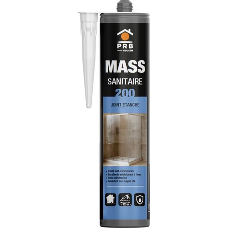 9 Cartouches de Mastic Silicone Gris 9x300ml - Cuisine et Salle de Bain (1/3)