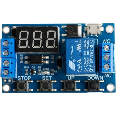 6-30V Réglable Relais Minuterie Cycle Module Commutateur Déclenchement Délai Carte De Circuit (1/5)