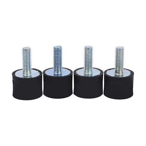 Silent Block, 4 Stück M6 Antivibrations-Gummi-Silentblocks Stoßdämpferhalterungen für Kompressor, Pumpe, Maschine, Geräuschreduzierungs-Dämpfungskomponenten (VD2015 M618) (1/5)