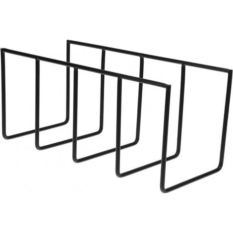 Système de rangement pour disques vinyles - Support pour disques vinyles - Support pour magazines - Support pour livres - Noir - Support pour CD - 26 x 12 x 12 cm - Support pour disques Vinyl (1/4)