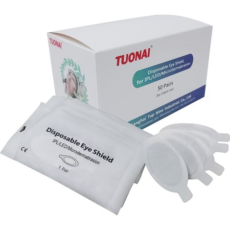 Lunettes de protection jetables 50 paires Disposable Eye Shield pour l'épilation à la lumière pulsée Protection des yeux des clients 190-11000nm (1/5)
