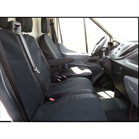 2+1-Set Bezüge/Polsterung – speziell genäht für Ford Transit ab 2013 – passt perfekt – mit Aussparung für das Fach der Doppelsit