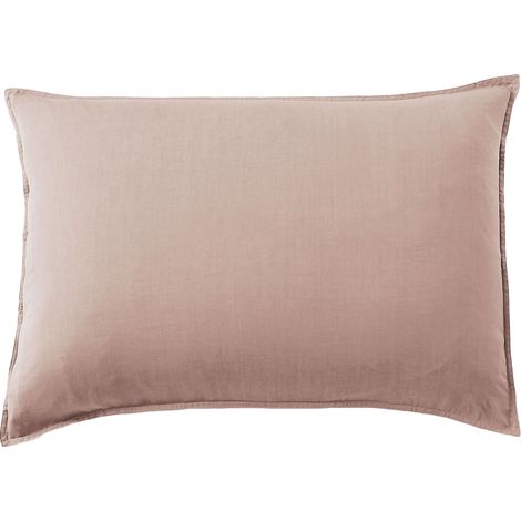 Taie d'Oreiller 50 x 70 cm en Lyocell Uni Lysandre Vieux Rose (1/4)