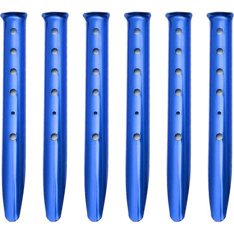 Piquets De Tente En Forme De U - Aluminium Haute Résistance - Pour Sable Neige Terrain Meuble - Lot De 6 (1/5)