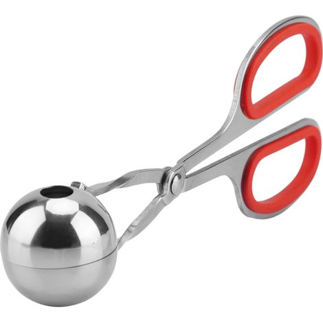 Outil à boulettes de viande en acier inoxydable 304, poignée antidérapante, format compact. (1/5)