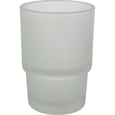 1PZ BICCHIERE RICAMBIO PORTASPAZZOLINI SATINATO X TONDO' (1/2)
