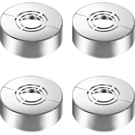 Ensemble de couvercle décoratif de douche 4 pièces, 3 tailles en 1, adapté pour Ø20 mm/25 mm/33 mm, couvercle décoratif fendu, adapté aux accessoires de douche et à la décoration de robinet (1/4)