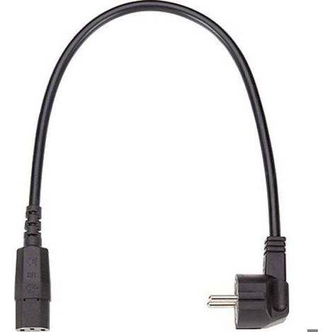 Câble De Raccordement - 10 A - 250 V - Longueur 1 M - Section 1,5 Mm² - Norme H05VV-F 3G - Prise CEE 7/7 - Fiche C13 IEC 60320 - Noir