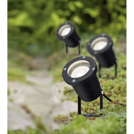 Projecteur à LED de jardin Paulmann 98897 jeu de 3 LED GU10 10.5 W noir (1/5)
