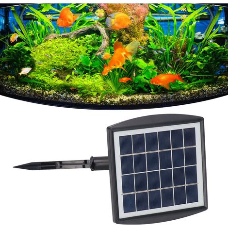 Pompe à eau solaire à air 2W 6V étanche à double mode, résistante aux chocs, portable, pour aquariums extérieurs. (1/5)