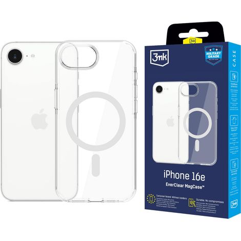 Étui magnétique EverClear 3mk pour iPhone 16E d'Apple (1/5)