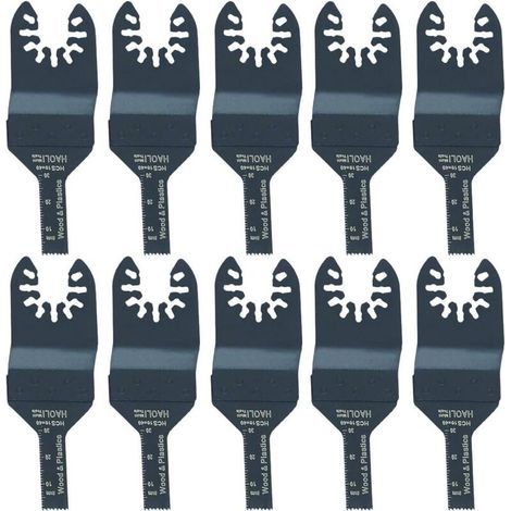 BUNTHAUS PA Packs de 10 lames de scie Outil oscillant Accessoires pour Multimaster Power Tools comme Fein, Dremel, Bosch, Makita, Dewalt, Black & Decker