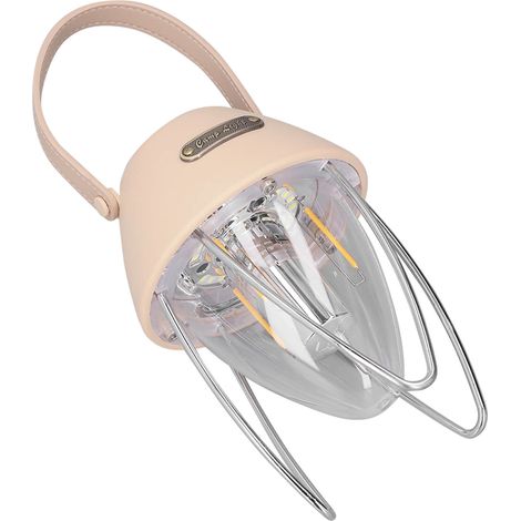 Wiederaufladbare LED-Campinglaterne mit 3 Lichtmodi, Hängeleuchte für den Außenbereich, tragbare Zeltlampe, cremefarben (1/5)