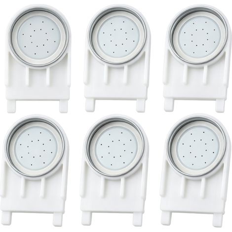 Distributeurs d'entrée de ruche avec bac inoxydable, lot de 6, distributeur d'eau sucrée et de sirop en plastique blanc, équipement de nourrissage facile à installer pour colonies d'abeilles en extéri (1/5)
