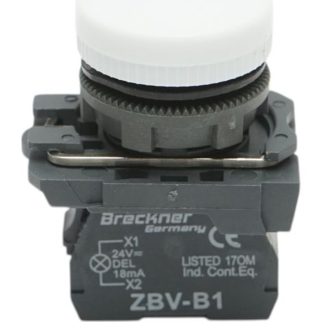 Indicatore di segnale LED rosso 1NO+1NC, 24V, TB5 Breckner Germany (1/5)