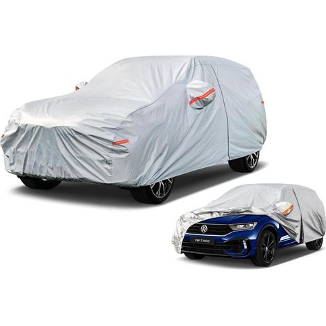 Autoplane Wasserdicht für VW T-ROC (2017-2025) 6-Schichten Vollgarage Staubschutz Silber (1/5)