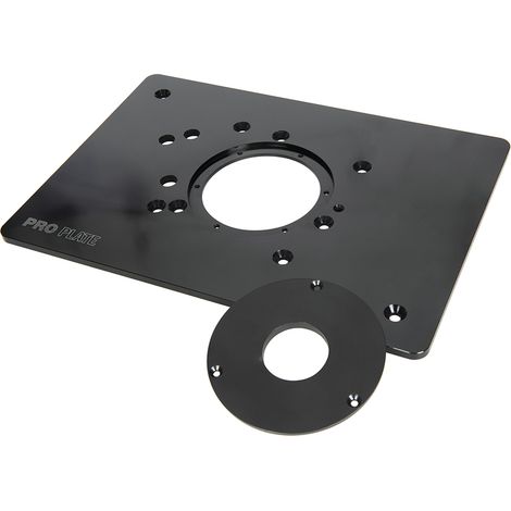 Fräsplatte aus Aluminium für Triton Oberfrräsen 210 x 298 mm Einlegeplatte (1/2)
