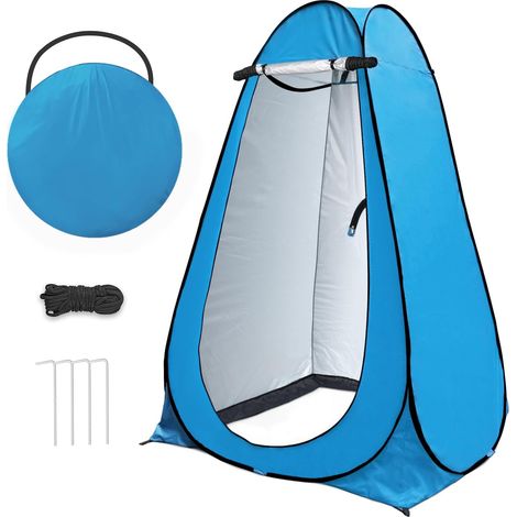 Tenda da doccia pop up, per la privacy, per il bagno, per il magazzino, per esterni, per il campeggio e la spiaggia, con borsa per il trasporto (UV 40+) (1/5)