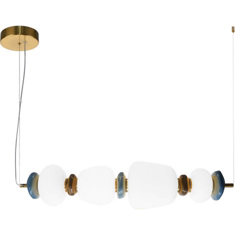 Lámpara colgante LED Evans color oro italux PND-94981-4A-GD (1/3)