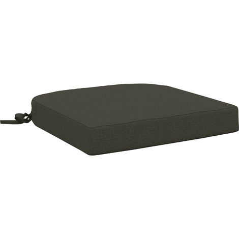 Cojín de asiento de 1 pieza SOEST 100% Poliéster Gris antracita vidaXL (1/5)