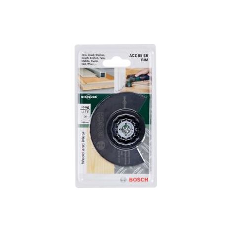 Bosch – Lame d'outil multifonction 85 mm – Bi-métallique pour bois, plastique et PVC – Découpe précise pour petits profilés et lattes de parquet - 2609256943