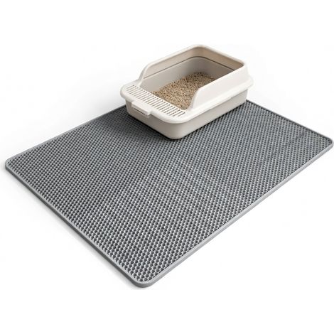 Alfombrilla antia arena para arenero gris premium doble capa modelo 4 (1/5)