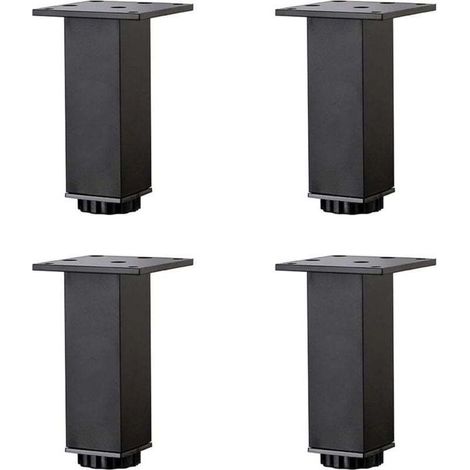 Pieds de Meubles en Alliage D'aluminium Réglables en Hauteur,Pieds de Table Basse de Canapé,Pieds D'armoire de Salle de Bain de Lavabo (12cm/4.7in) (1/4)