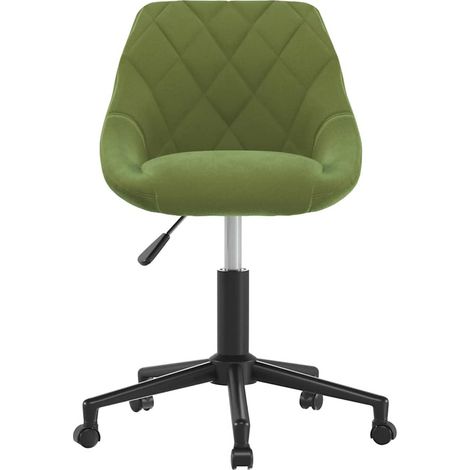 Maison Exclusive - Sedia da Pranzo Girevole Verde Chiaro in Velluto (1/5)