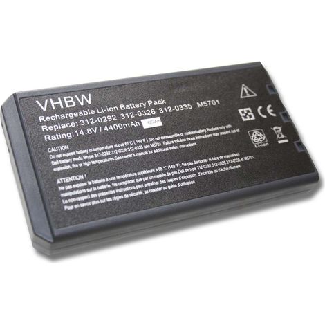 vhbw Akku kompatibel mit Packard Bell EasyNote C3000, C3 Notebook (4400 mAh, 14,8 V, Li-Ion)