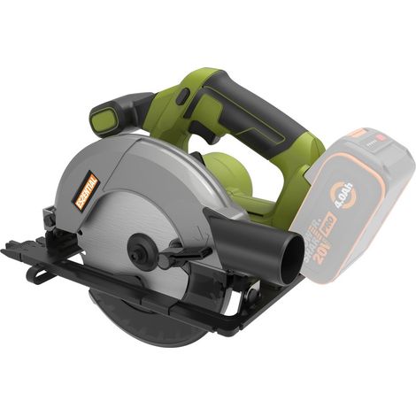 Sierra circular inalámbrica WORX ES535.9, 0 baterías WORX (1/3)