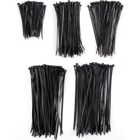 Attache-câble - - Nylon - Noir - 5 Tailles - 500 pièces (1/4)