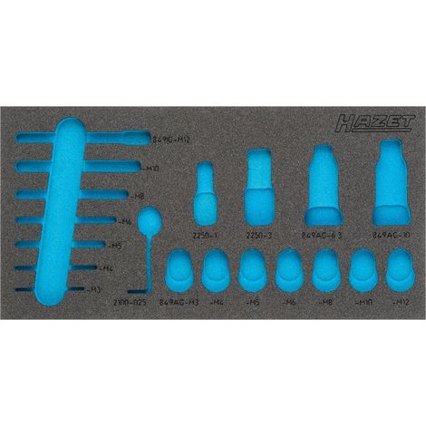 Garniture en mousse souple bimatière 163-336L ∙ L x l : 342 mm x 172 mm (1/2)