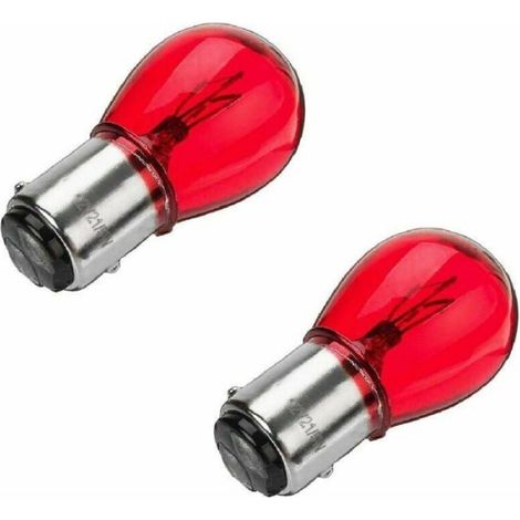 12V 21/5W BAY15D rote Glühbirnen für Auto- und Traktor-Rückbremslichter, 2er-Pack. (1/2)