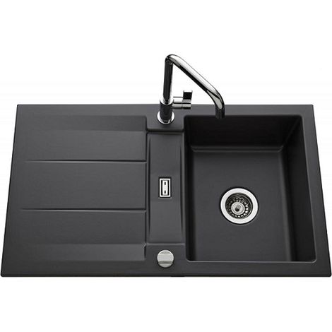 Évier de cuisine gris anthracite GENEA - L 870 x l 510 x P 220 mm - sous-meuble 60 cm - Aquatop (1/3)