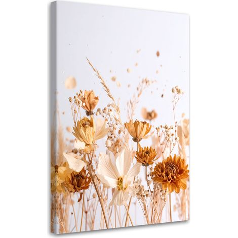 Wandbild Feldblumen in Beige Natur 70x100 cm (1/5)