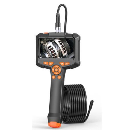 Caméra Endoscopique, Caméra d'inspection 4.3'' IPS Screen 1080P HD Caméra d'endoscopie avec 8 lumières LED, Endoscope Camera, IP67 étanche, Câble Semi-Rigide de 16,5 Pieds