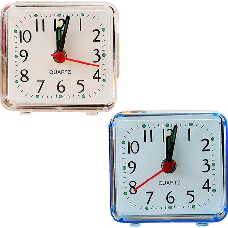 Horloge de mode deux pièces, mini-horloge, horloge électronique de chambre, réveil étudiant, type : style 1 