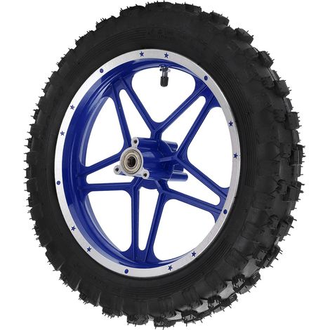 2.50-10 rutschfester Hinterreifen, passend für 47-cm³- und 49-cm³-2-Takt-Mini-Motocross-Motorräder, blauer Gummi, robustes Antriebsrad (1/5)