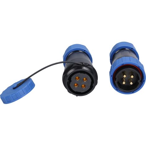 Connecteur Aviation IP68 Mâle-Femelle 45A 250V sans Soudure Paire LP284 Broches (1/5)