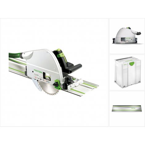 Festool – Scie circulaire plongeante 75mm – Alimentation électrique 1600W – Profondeur de coupe 75mm – Rail de guidage FS 1400/2 inclus (1/5)