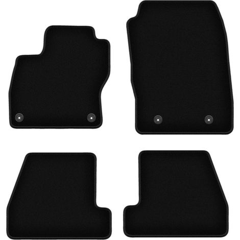 Tappetini BASIC in velluto nero per: Ford Focus MK3 FL berlina, station wagon, hatchback (2017-2020)