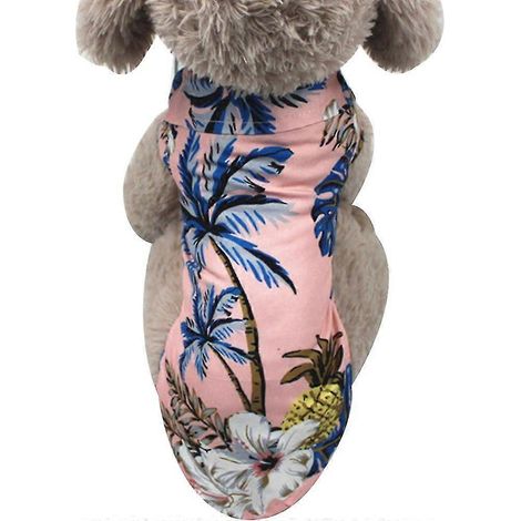 Camiseta de manga corta para mascotas, estilo hawaiano playero (1/5)