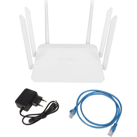 Routeur WiFi 4G LTE CPE avec emplacement carte SIM, 3 interfaces réseau, hotspot WiFi Plug and Play pour TV PC, prise UE 100‑240V (1/5)