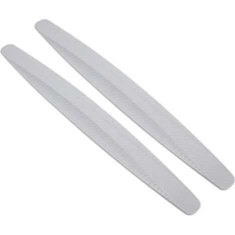 2 films de protection pour pare-chocs automobile – bandes adhésives angulaires en fibre de carbone pour la protection de la carrosserie