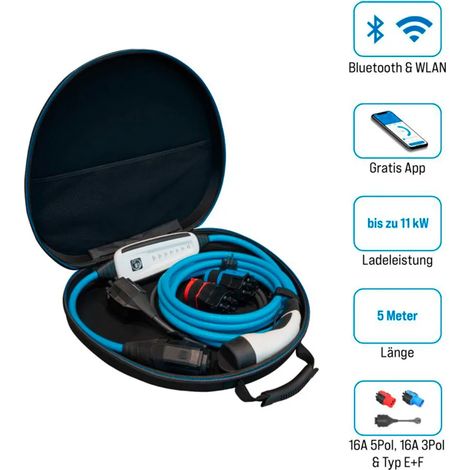 Borne di ricarica nrgkick 16a 5m set 11 kW Bluetooth WiFi
