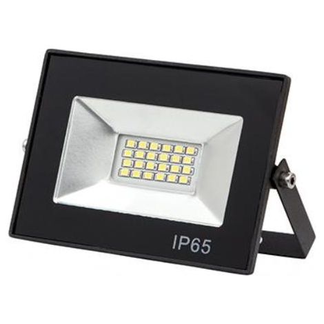 Proyector tobol ip65 1x10w led 500lm 6500k 120°l.11xan.2,2xal.7,5cm negro