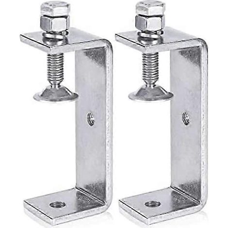 Serre-joint métallique robuste, serre-joint en C pour le travail du bois avec large ouverture de mâchoire (100 mm), lot de 2 (1/5)